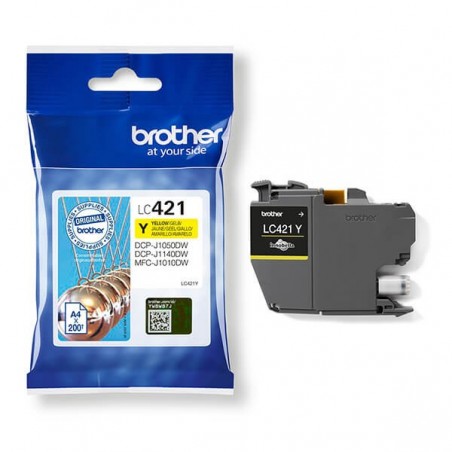 Brother Cartuccia Ink Giallo LC421Y 200 pag