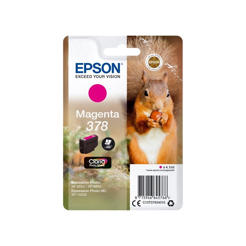 Epson Cartuccia ink 378 Magenta C13T37834010 360 pag
