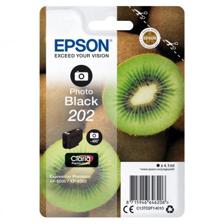 Epson Cartuccia ink 202 Nero Photo C13T02F14010 4,1ml