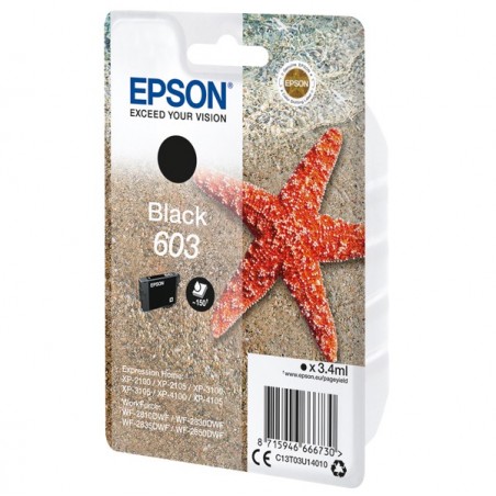 Epson Cartuccia ink 603 Nero C13T03U14010 130 pag