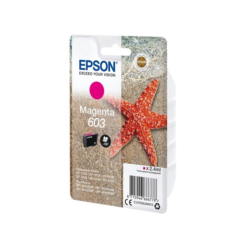 Epson Cartuccia ink 603 Magenta C13T03U34010 130 pag