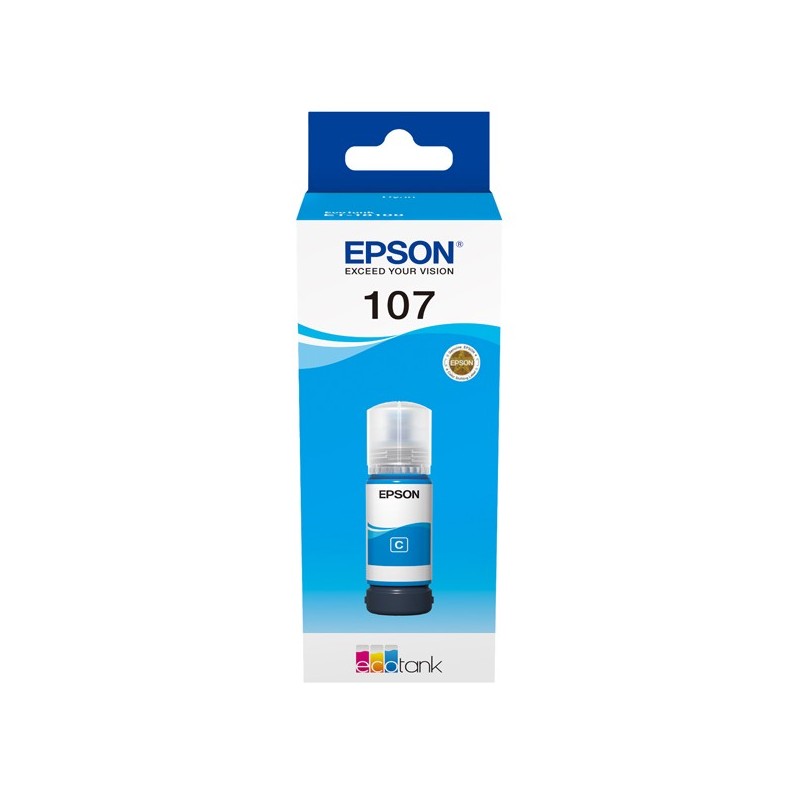 Epson Cartuccia EcoTank 107 Ciano C13T09B240