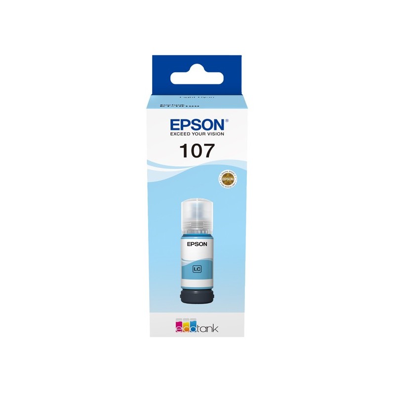 Epson Cartuccia EcoTank 107 Ciano Chiaro C13T09B540