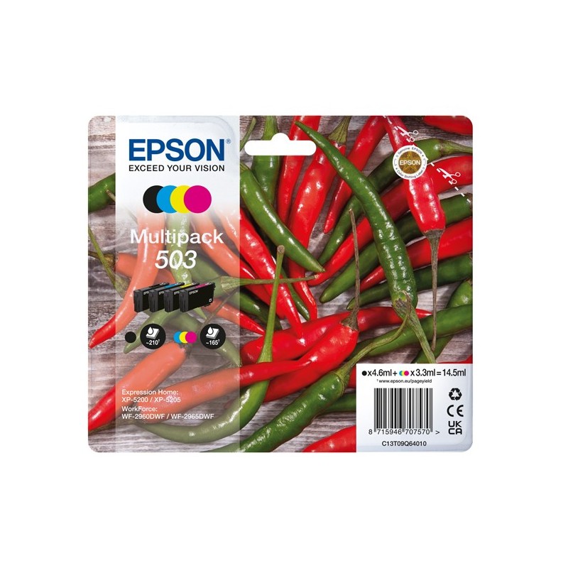 Epson Multipack Cartucce 503 BK/C/M/Y C13T09Q64010
