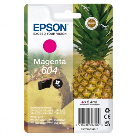 Epson Cartuccia Magenta 604 C13T10G34010 2,4 ml