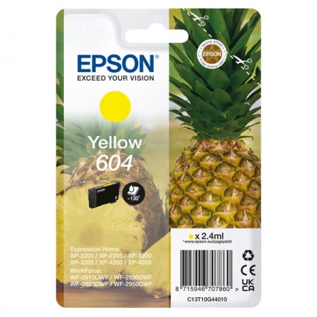 Epson Cartuccia Giallo 604 C13T10G44010 2,4 ml