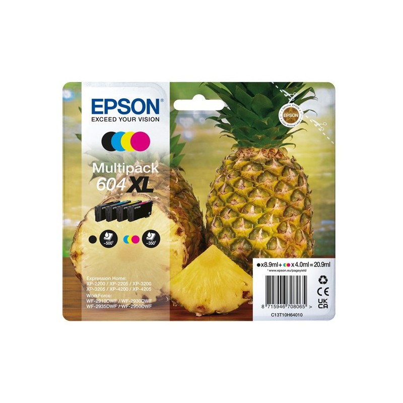 Epson Multipack Cartucce 604XL BK/C/M/Y C13T10H64010