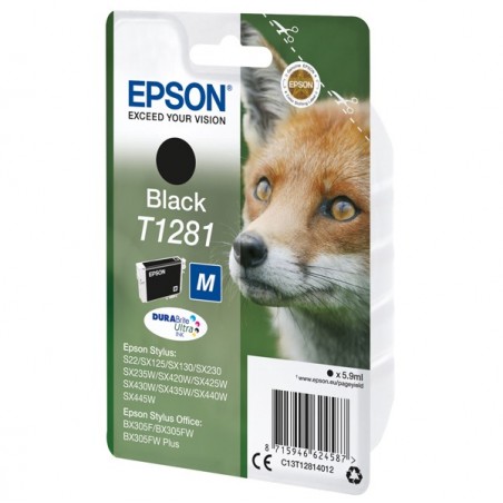 Epson Cartuccia ink Nero T1281 C13T12814012 5,9ml