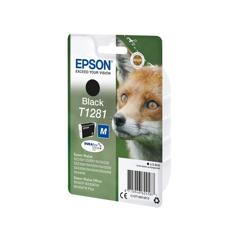 Epson Cartuccia ink Nero T1281 C13T12814012 5,9ml