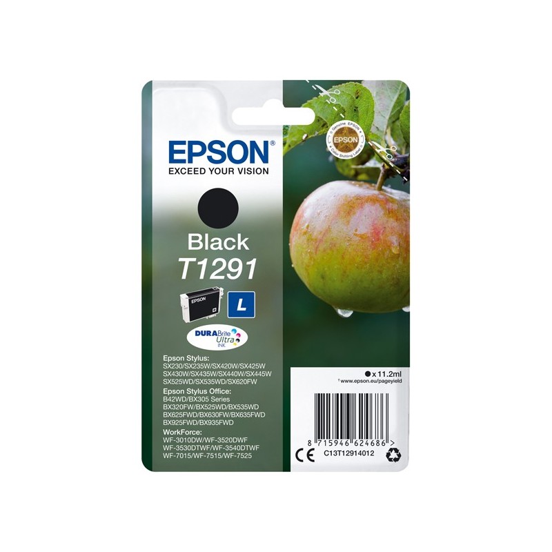 Epson Cartuccia ink Nero T1291 C13T12914012 11,2ml
