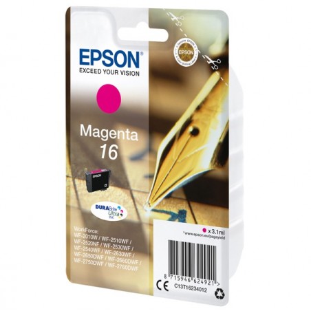 Epson Cartuccia ink 16 Magenta C13T16234012 3,1ml