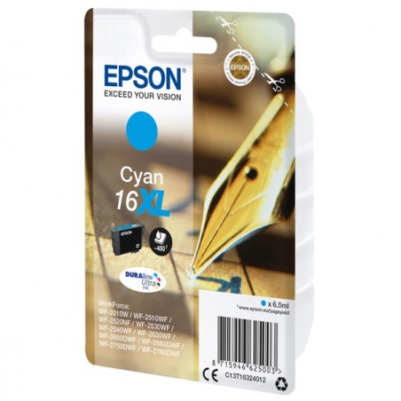 Epson Cartuccia ink 16XL Ciano C13T16324012 6,5ml