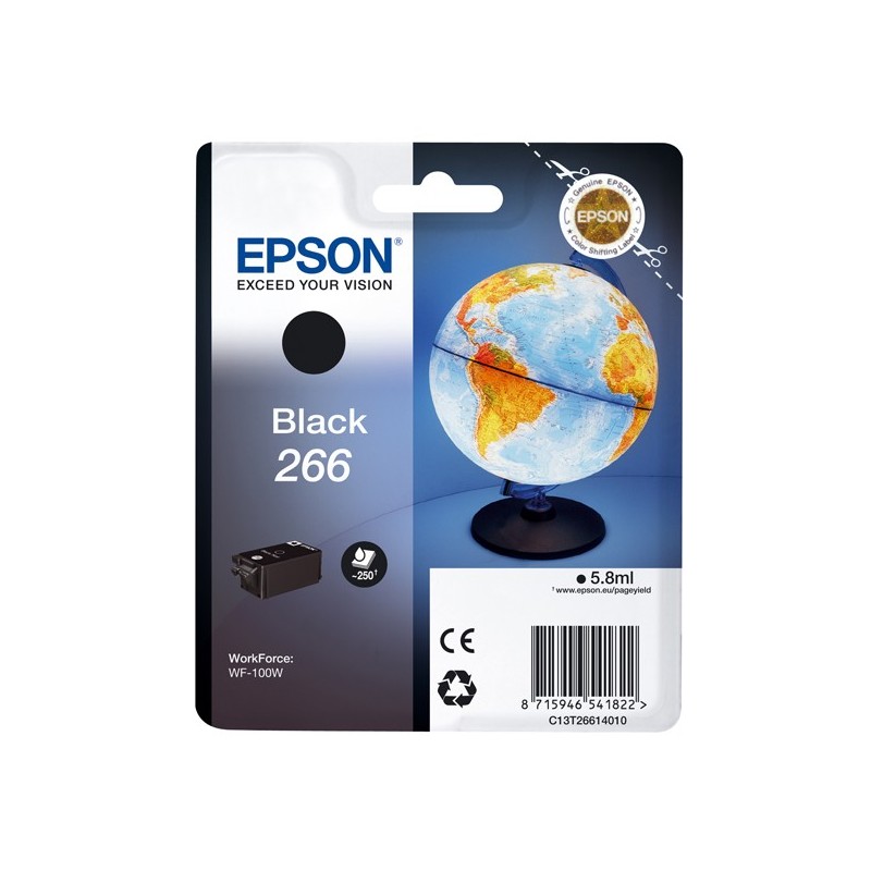 Epson Cartuccia ink 266 Nero C13T26614010 5,8ml