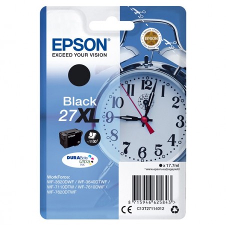 Epson Cartuccia ink 27XL Nero C13T27114012 17,7ml