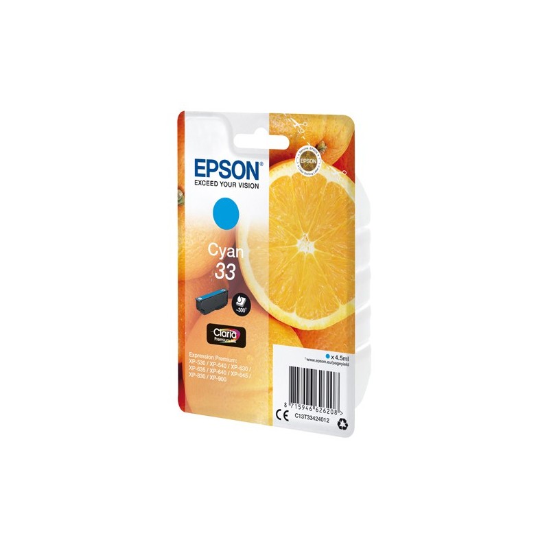 Epson Cartuccia ink 33 Ciano C13T33424012 6,4ml