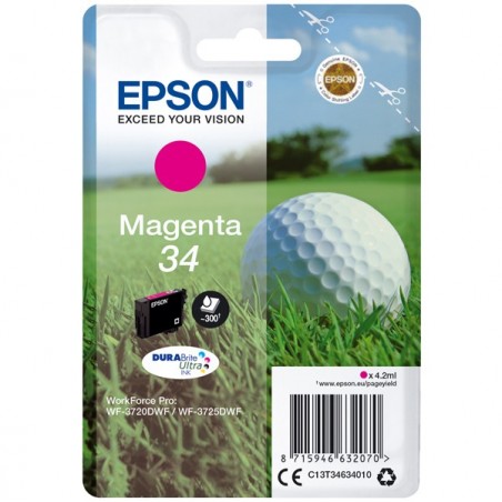 Epson Cartuccia ink 34 Magenta C13T34634010 4,2ml