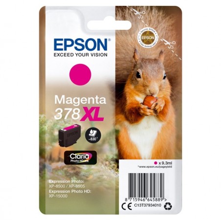 Epson Cartuccia ink 378XL Magenta C13T37934010 9,3ml