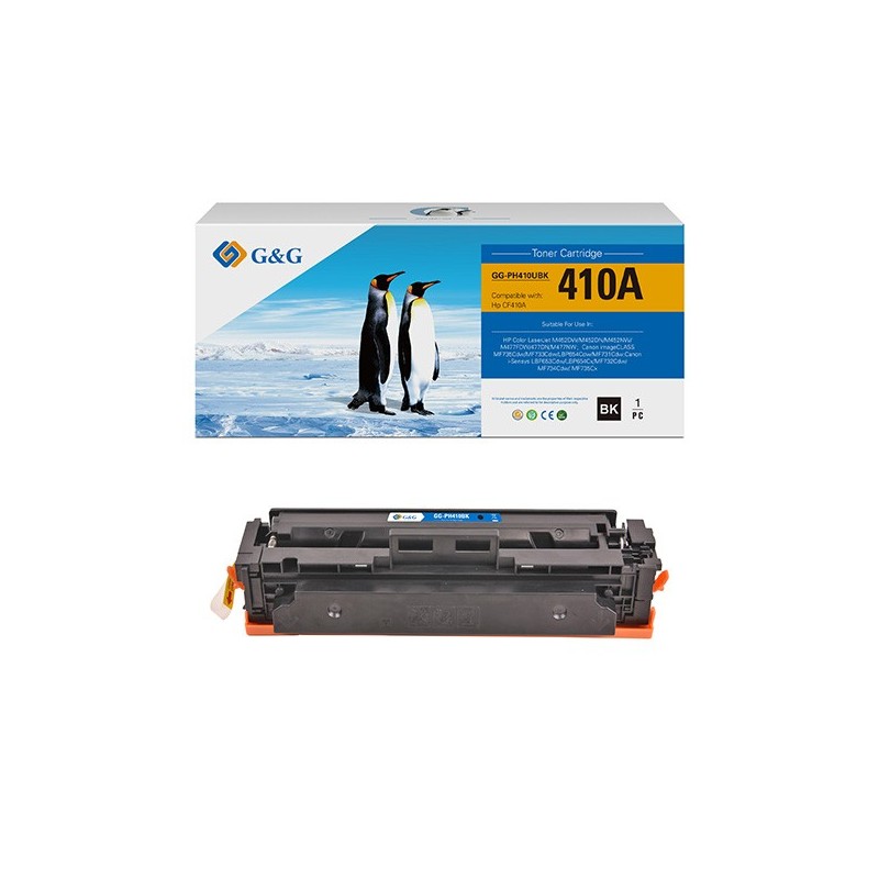 G&G Toner Compatibile per Hp CF410A Nero 2.300 pag