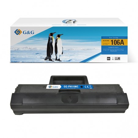 G&G Toner Compatibile per Hp W1106A Nero 1.000 pag