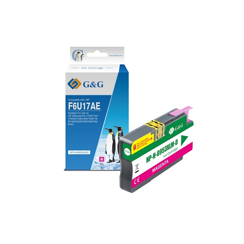 G&G Cartuccia ink Compatibile per HP 953XL Magenta