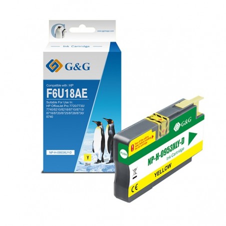 G&G Cartuccia ink Compatibile per HP 953XL Giallo