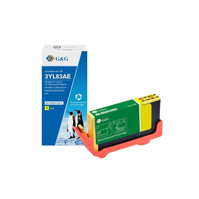 G&G Cartuccia ink Compatibile per HP 912XL Giallo