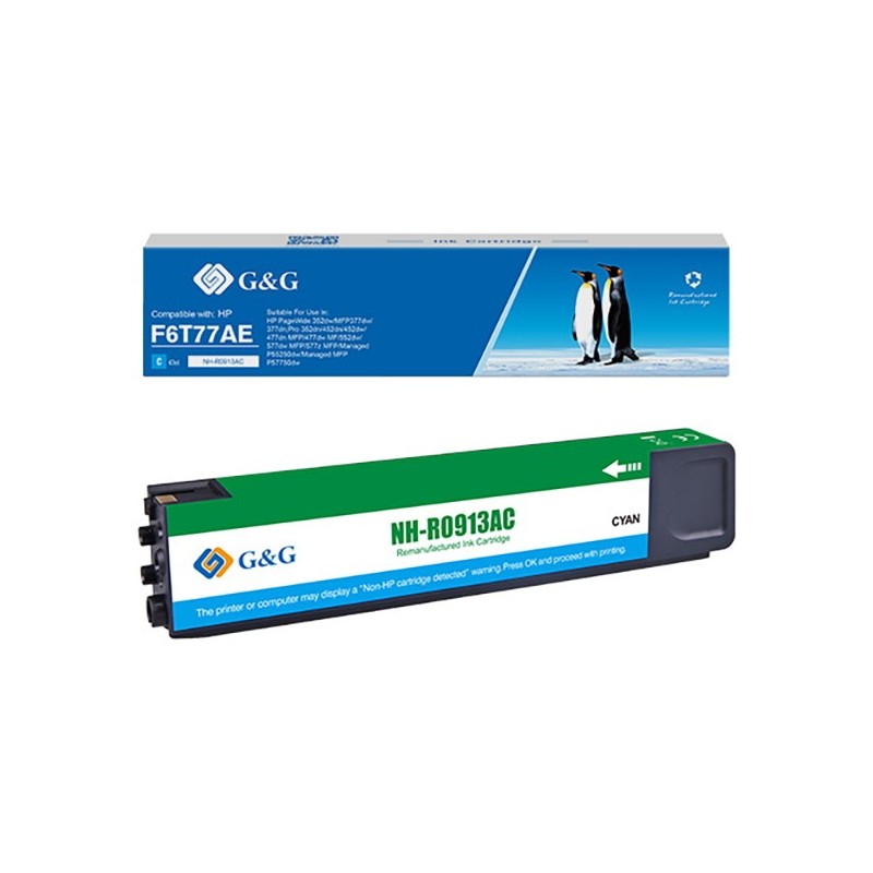 G&G Cartuccia ink Compatibile per HP 913A Ciano