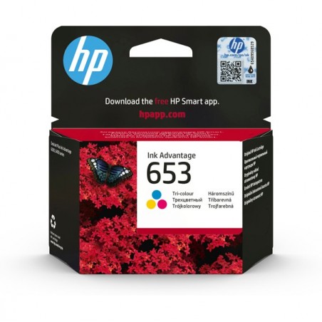 Hp Cartuccia ink originale 653 C/M/Y 3YM74AE 200 pag