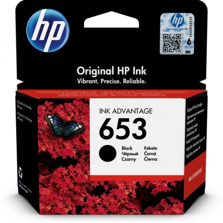 Hp Cartuccia ink originale 653 nero 3YM75AE 360 pag