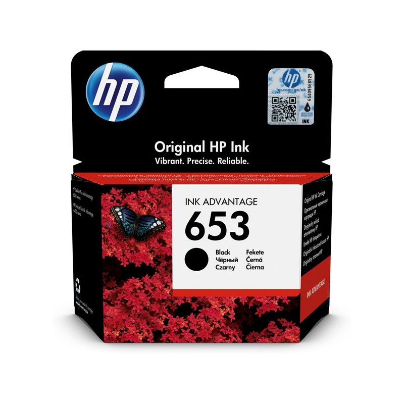 Hp Cartuccia ink originale 653 nero 3YM75AE 360 pag