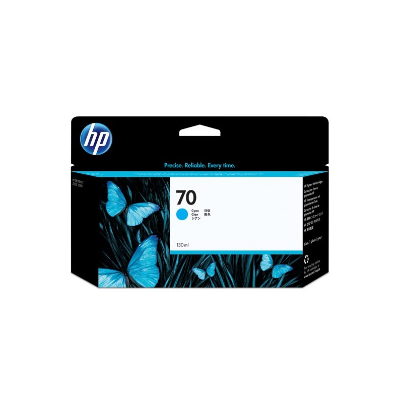 Hp Cartuccia ink originale 70 Ciano C9452A 130ml