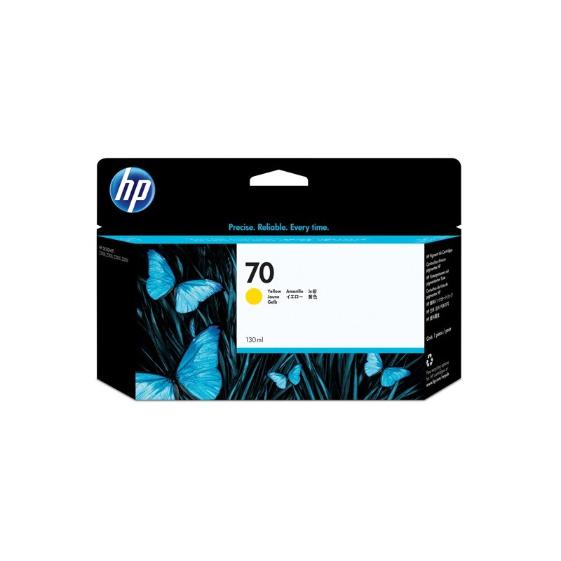 Hp Cartuccia ink originale 70 Giallo C9454A 130ml