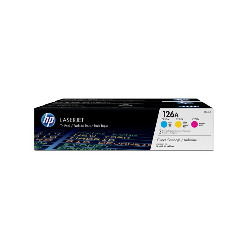 Hp Toner originale 126A C/M/Y CF341A 1.000 pag cad