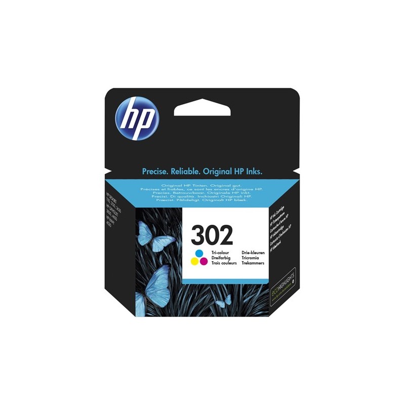 Hp Cartuccia ink originale 302 C/M/Y F6U65AE 165 pag