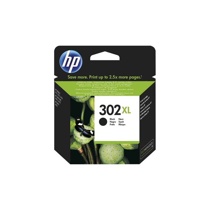 Hp Cartuccia ink originale 302XL Nero F6U68AE 480 pag