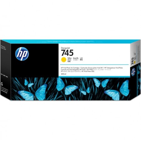 Hp Cartuccia ink originale 745 Giallo F9K02A 300ml