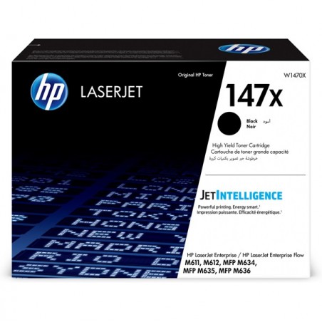 Hp Toner originale 147X Nero W1470X 25.200 pag