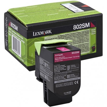 Lexmark Toner Magenta 80C2SM0 return program 2.000 pag