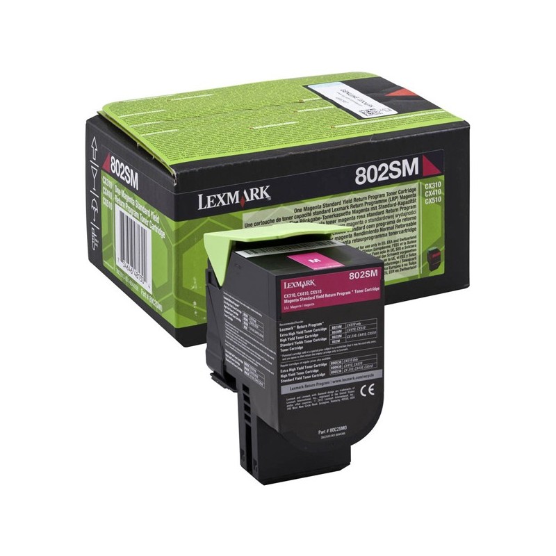 Lexmark Toner Magenta 80C2SM0 return program 2.000 pag