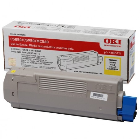 Oki Toner Giallo C5850/C5950 43865721 6.000 pag