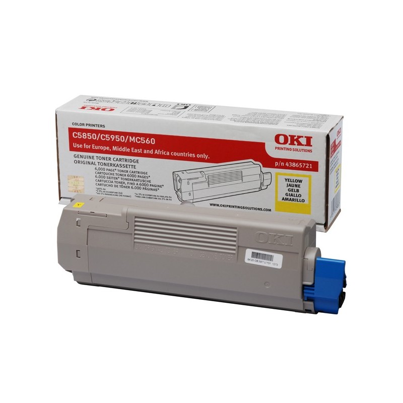 Oki Toner Giallo C5850/C5950 43865721 6.000 pag