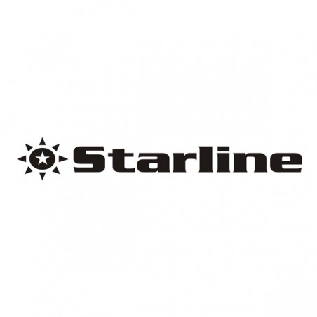 Starline Nastro nylon Nero/viola per Epson erc27 Scatola da 8 pezzi