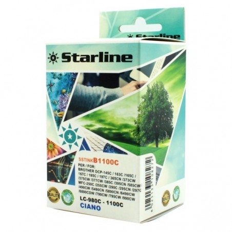 Starline Cartuccia ink per Brother Ciano LC980C 16ml