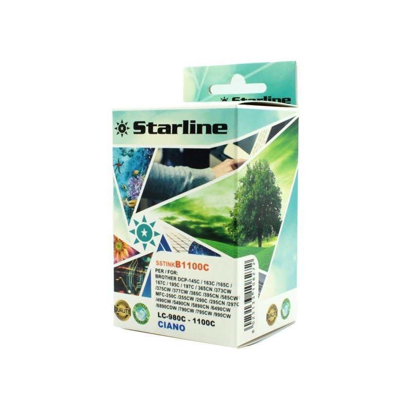 Starline Cartuccia ink per Brother Ciano LC980C 16ml