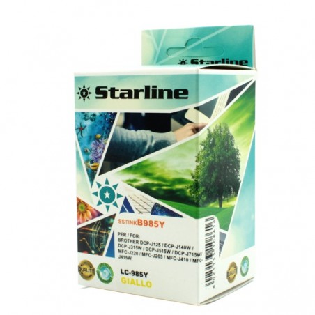 Starline Cartuccia ink per Brother Giallo LC985Y 15ml