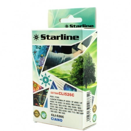 Starline Cartuccia ink per Canon Ciano CLI526 C 9ml