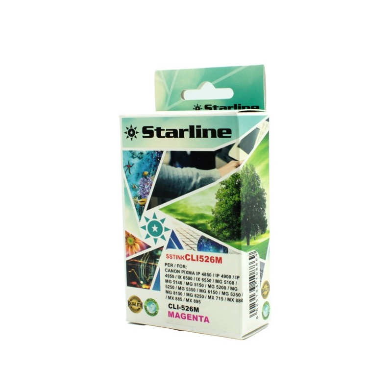 Starline Cartuccia ink per Canon Magenta CLI526 M 9ml