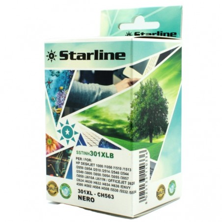 Starline Cartuccia ink Compatibile per HP 301XL Nero