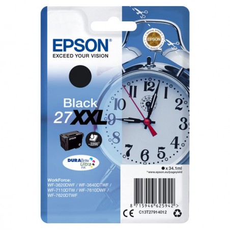 Epson Cartuccia ink 27XXL Nero C13T27914012 34,1ml