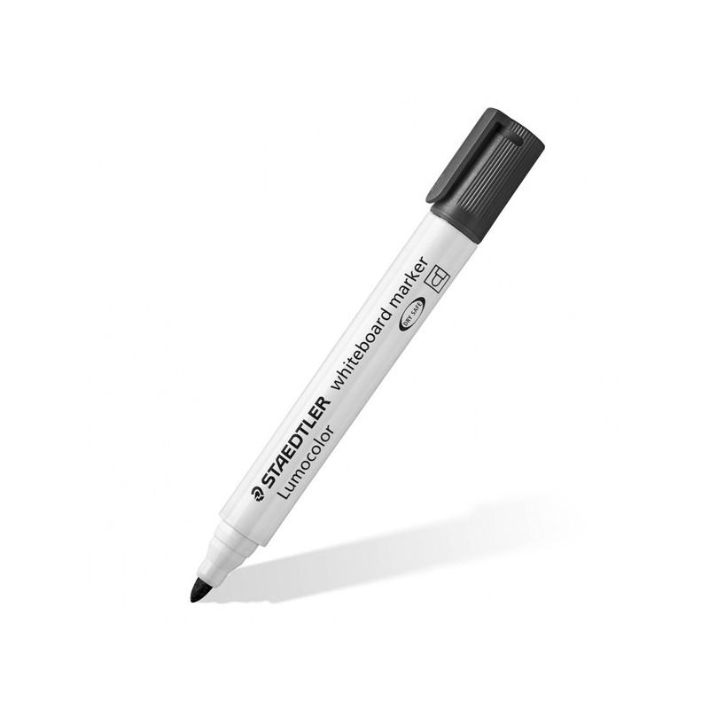Pennarelli Lumocolor whiteboard 351 punta tonda tratto 2 mm nero Staedtler